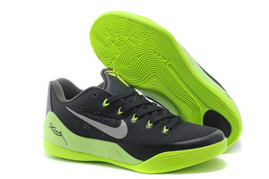 Black/Neon Green/Grey Men Size Zoom Kobe 9 IX Low EM Basketball Trainers Cheap on Sale