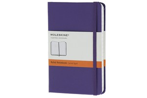 Записная книжка Moleskine "Classic" в линейку,Pocket 9х14 см, фиолетовый