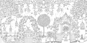 Secret Garden: An Inky Treasure Hunt and Coloring Book