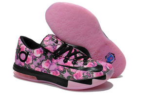 New Arrival Nike Zoom Kevin Durant KD 6 "Rose" Mens Black/Pink Athletic Shoes