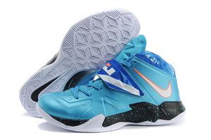 Nike Soldier 7 Lebron James Shoes Galaxy turquoise black orange Colorway