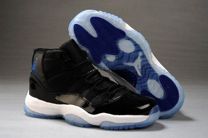 Michael Air Jordan 11 Retro "Space Jam"-Men's Shoes Black/Varsity Royal Blue/White