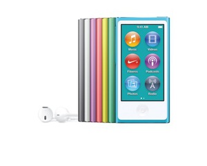 iPod nano (зелёный, чёрный или голубой)