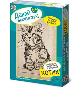 Выжигания котёнка