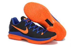 Kevin Durant V 5 Elite Low Black Royal Orange Women Size Basketball Shoes