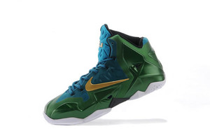 Green Blue Gold Easter Mens Air Max LeBron 11 XI Training Sneakers Online