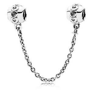 HEARTS SILVER SAFETY CHAIN