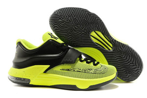 Electric Green/Black Mens Nike Zoom KD 7 Sports Sneakers