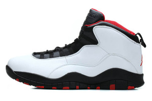 New Release Jordan 10 Retro Mens Big Size Shoes White/Black/True Red Online