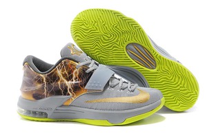 Nike Kevin Durant VII Metallic Gold/Volt/Grey Lightning Sneakers for Men