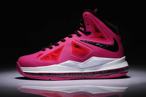 Heads Up : Air Max King James 10 Pink/Black and White Athletic Shoes On Sale for Womens