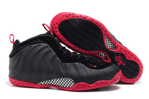 Mens Red & Black Big Size Air Foamposite One: Size 14 and Size 15 Nike Basketball