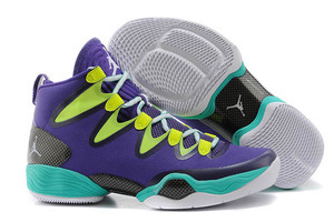 SE Jordan XX8 Mardi Gras Purple and Green Russell Westbrook Training Shoes