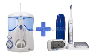 Ирригатор Waterpik WP-100 E2 Ultra + Oral-B 5000 Triumph d34