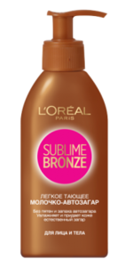 L'Oreal Sublime Bronze Молочко-автозагар