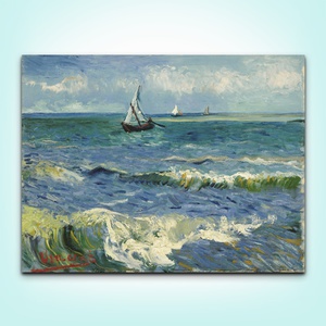 Fishing Boats at Saintes-Maries  by Van Gogh, Vincent