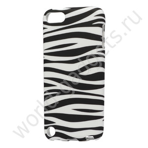 Пластиковый TPU чехол Horizontal Zebra для iPod Touch 5