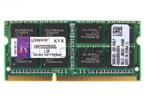 SO-DIMM DDR3, 8ГБ, Kingston, KVR1333D3S9/8G (2 штуки)