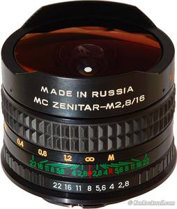 Zenitar 16mm f/2.8 fisheye