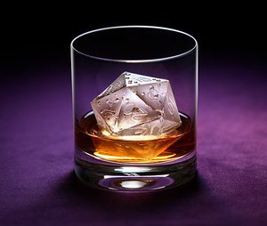 Critical Hit d20 Ice Mold