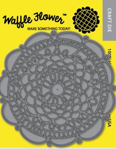 Waffle flower crafts doily de