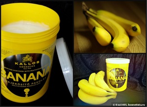 Банановая маска для волос - Kallos Banana Fortifying Hair Mask with Multi-Vitamin Complex