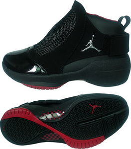 Cheap Nike Air Jordan 19 Black Red Mens Retro Shoes