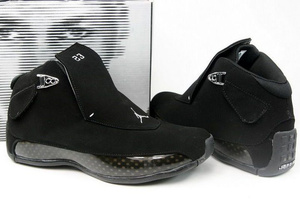 Cheap Nike Air Jordan 18 Black Mens Retro Shoes