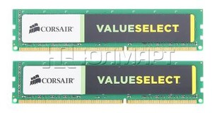 DIMM DDR3, 16ГБ (2x8ГБ), Corsair Value Select CMV16GX3M2A1333C9