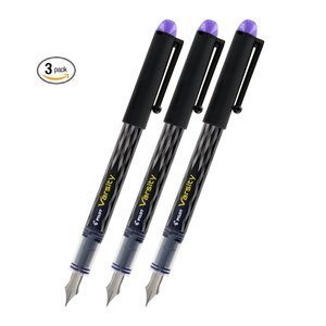 Pilot Varsity Disposable Fountain Pens, Purple Ink