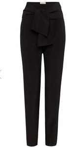 Black Tie Detail Trousers by Lavish Alice