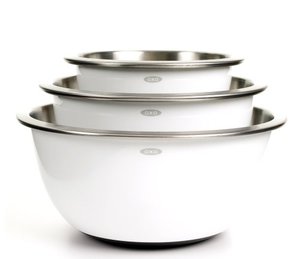 OXO Good Grips 3-Piece Stainless-Stee​l Mixing Bowl Set