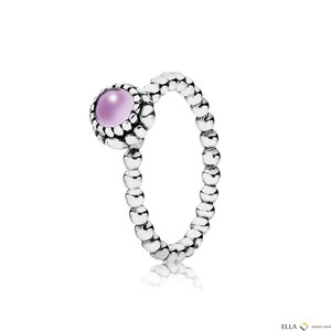 Колечко Pandora Silver ring, birthstone-February, amethyst