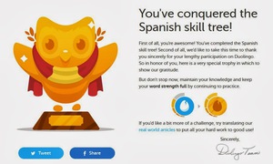 Finish the Duolingo Spanish Skill Tree