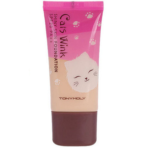 Крем тональный для лица TONYMOLY CATS WINK SHINY SKIN (SPF 20) тон 01