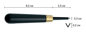 Резец по линолеуму №1 уголковый