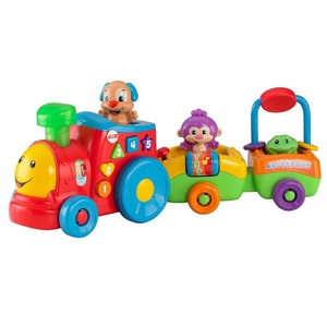 Паровозик ученого щенка Fisher Price обучающий