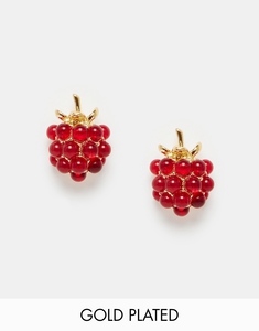 Bill Skinner Wild Berry Sparkle Stud Earrings