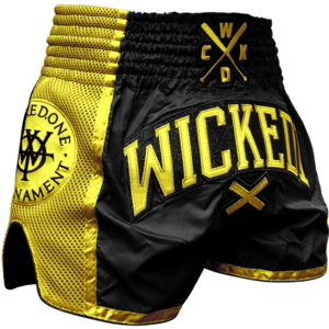 Шорты для тайского бокса Wicked One Muaythai W.O.T. gold