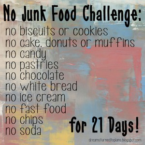 no junk food challenge