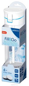 Фильтр-бутылка Brita "Fill & Go", со сменными картриджами, цвет: синий