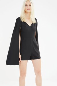 CAPE DETAIL STRUCTURED PLAYSUIT