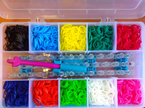 Набор "Rainbow loom". 3000 резинок