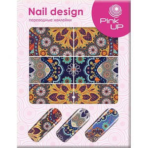 аклейки для ногтей PINK UP NAIL DESIGN МАРОККАНСКИЕ УЗОРЫ тон 55 (синий)