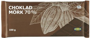 choklad mörk 70% by ikea