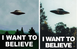 I want to believe poster