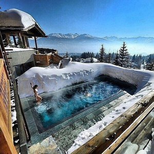 Winter Hot Swimming Pool