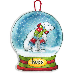 Dimensions Polar Bear Hope Snow Globe