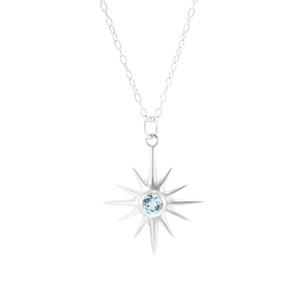 STARDUST PENDANT - BLUE TOPAZ