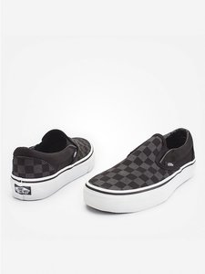 CLASSIC SLIP-ON TRAINERS BLACK CHECKER